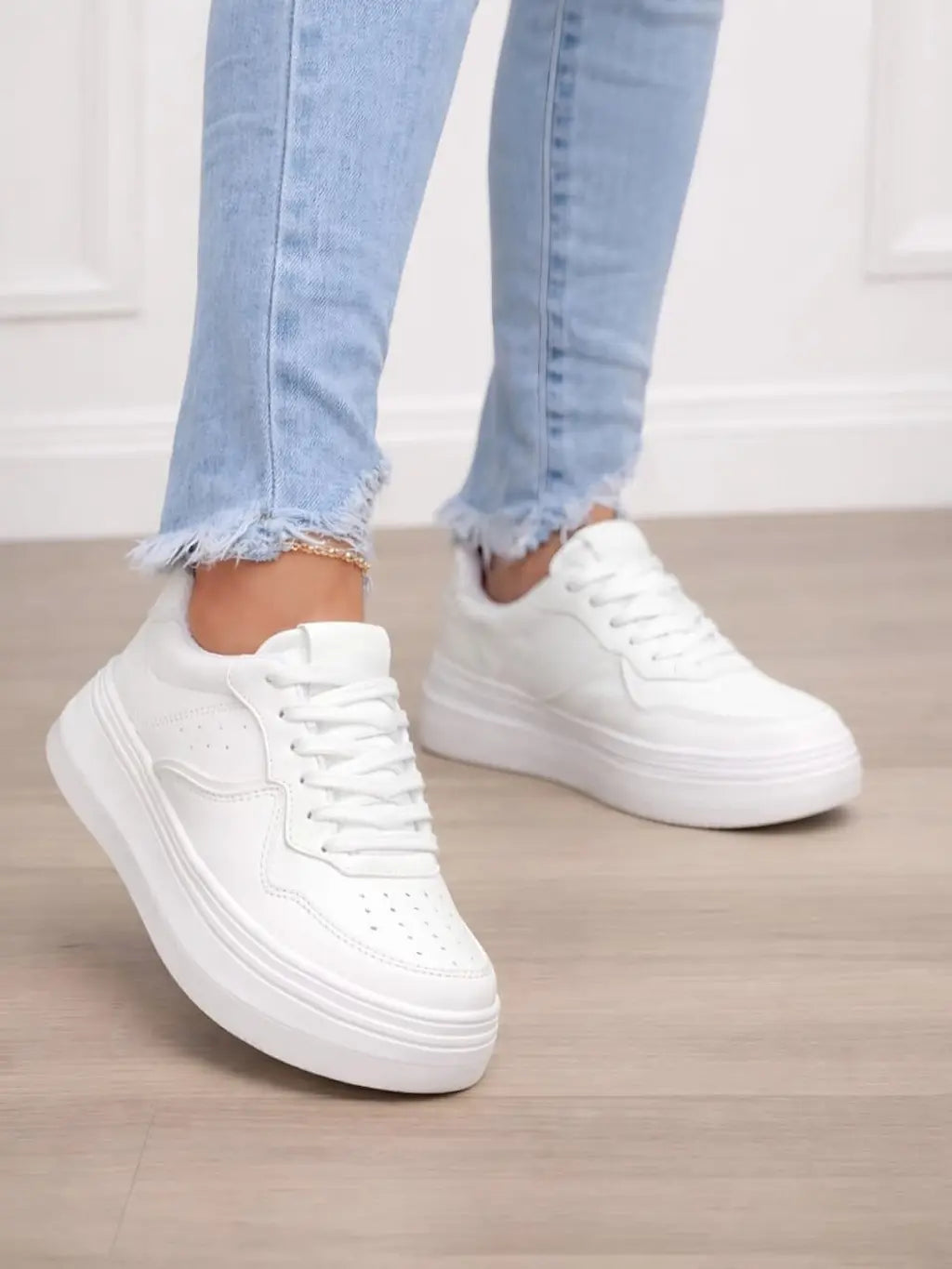 Tenis de Mujer Niza Todo Blanco - VEVANT Colombia