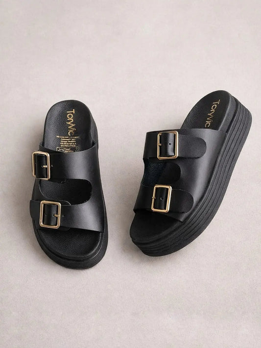 Sandalias Charlotte Negro - VEVANT Colombia