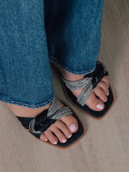 Sandalias Fancy Negro - VEVANT Colombia