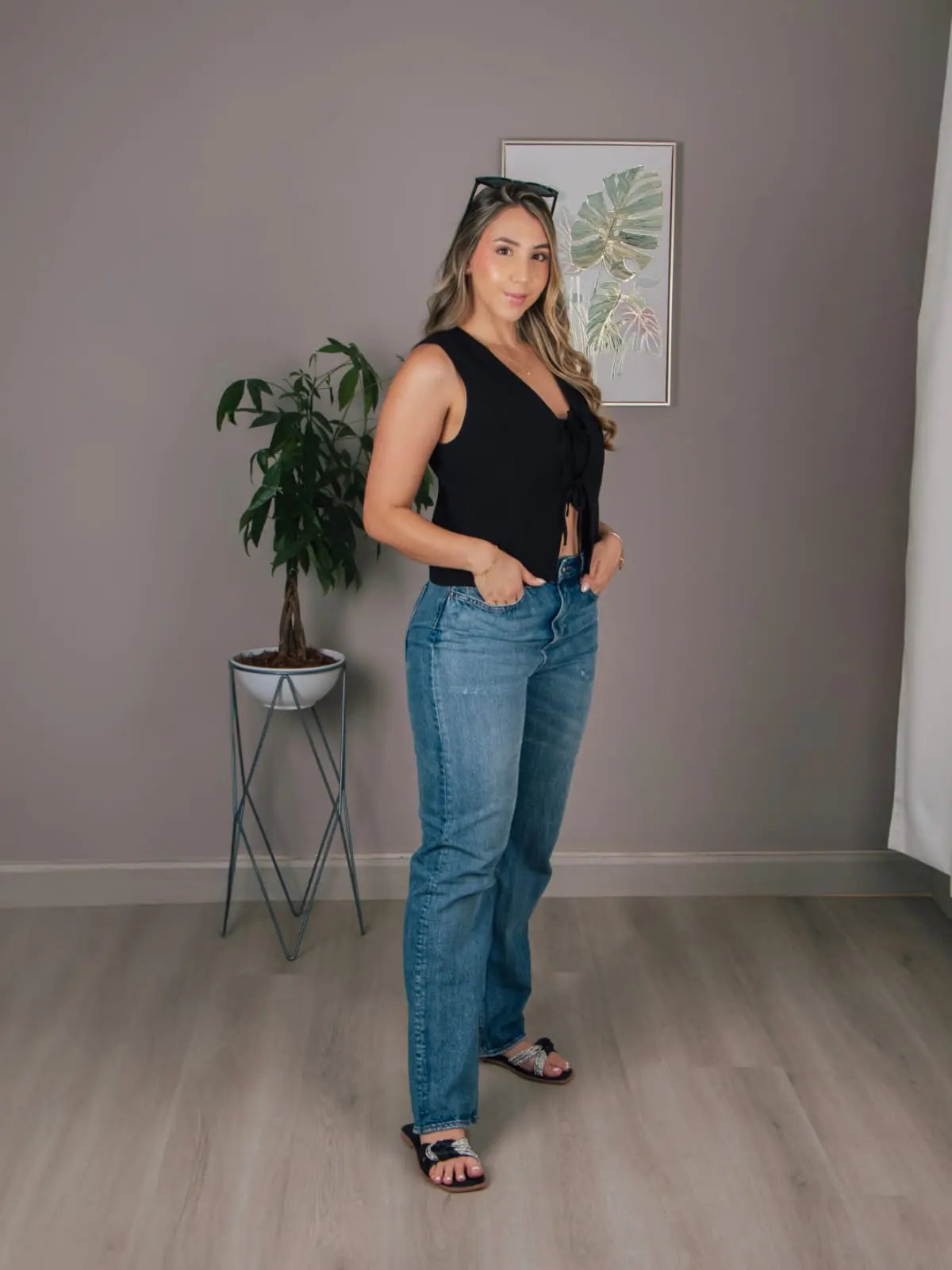 Sandalias Fancy Negro - VEVANT Colombia