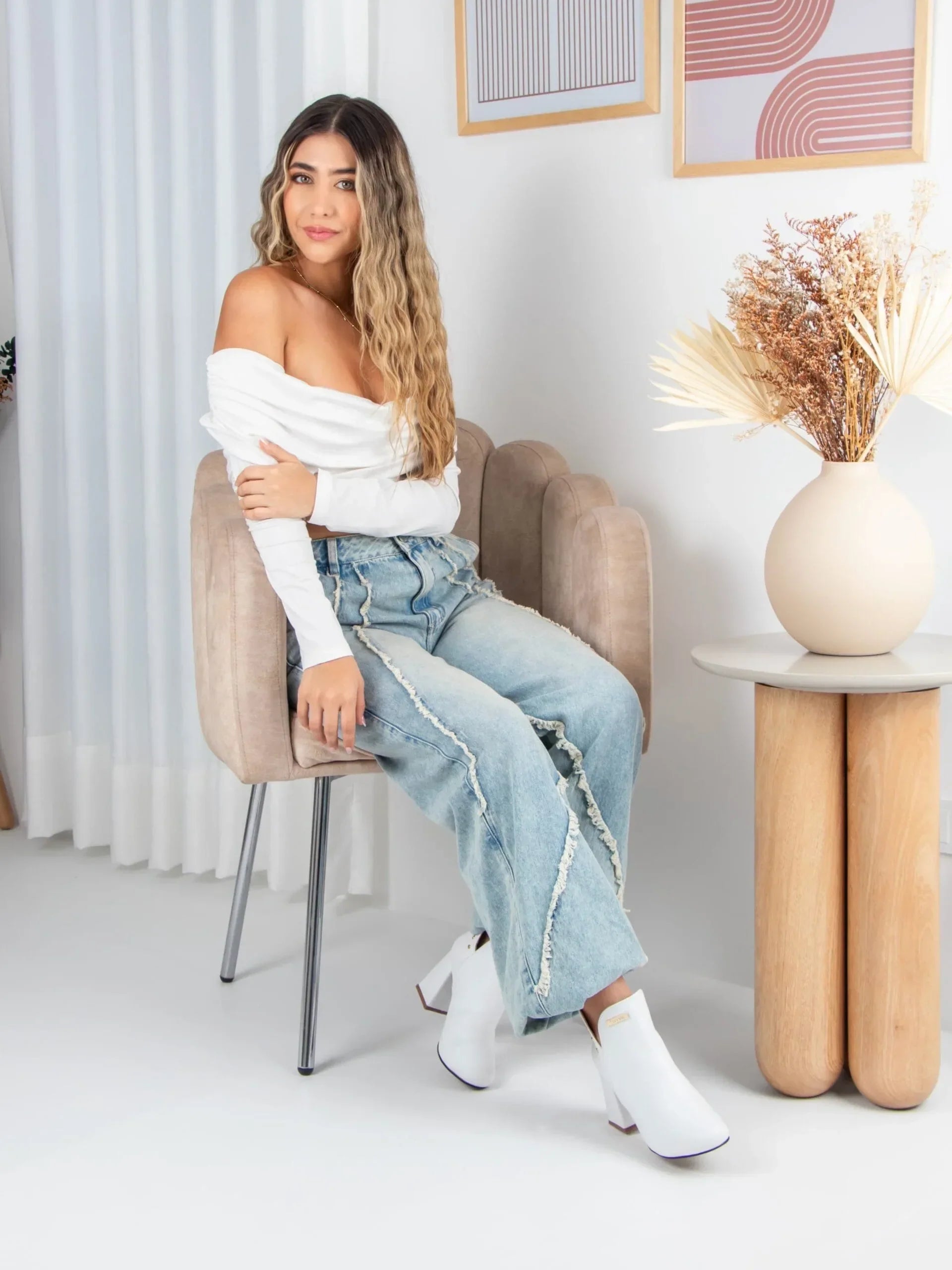 Botines de Mujer Barcelona Blanco - VEVANT Colombia